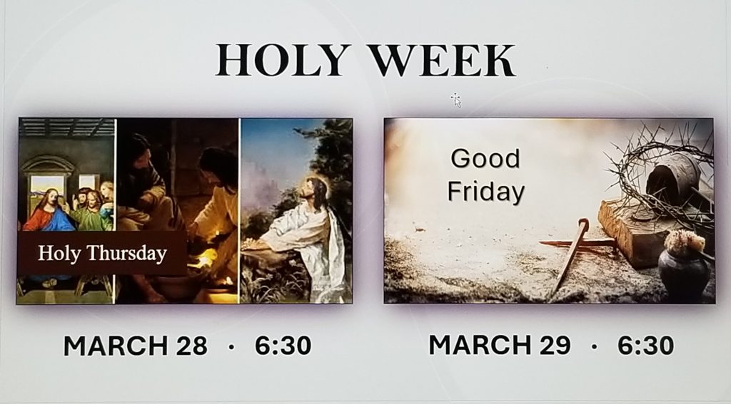 Holy Thursday Service & Message – Pastor Bob Kandels