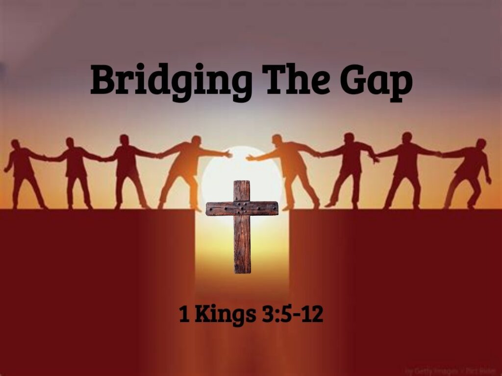 Sunday Service, August 6th “Bridging The Gap” by Guest Speaker, Bob Carroll