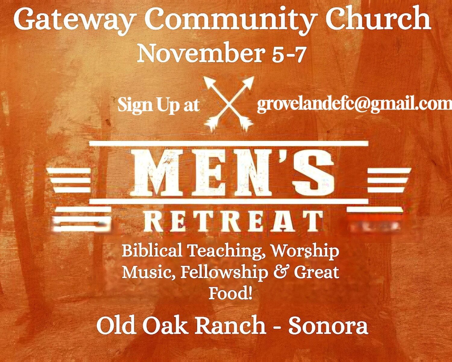Men's Retreat Nov 5-7